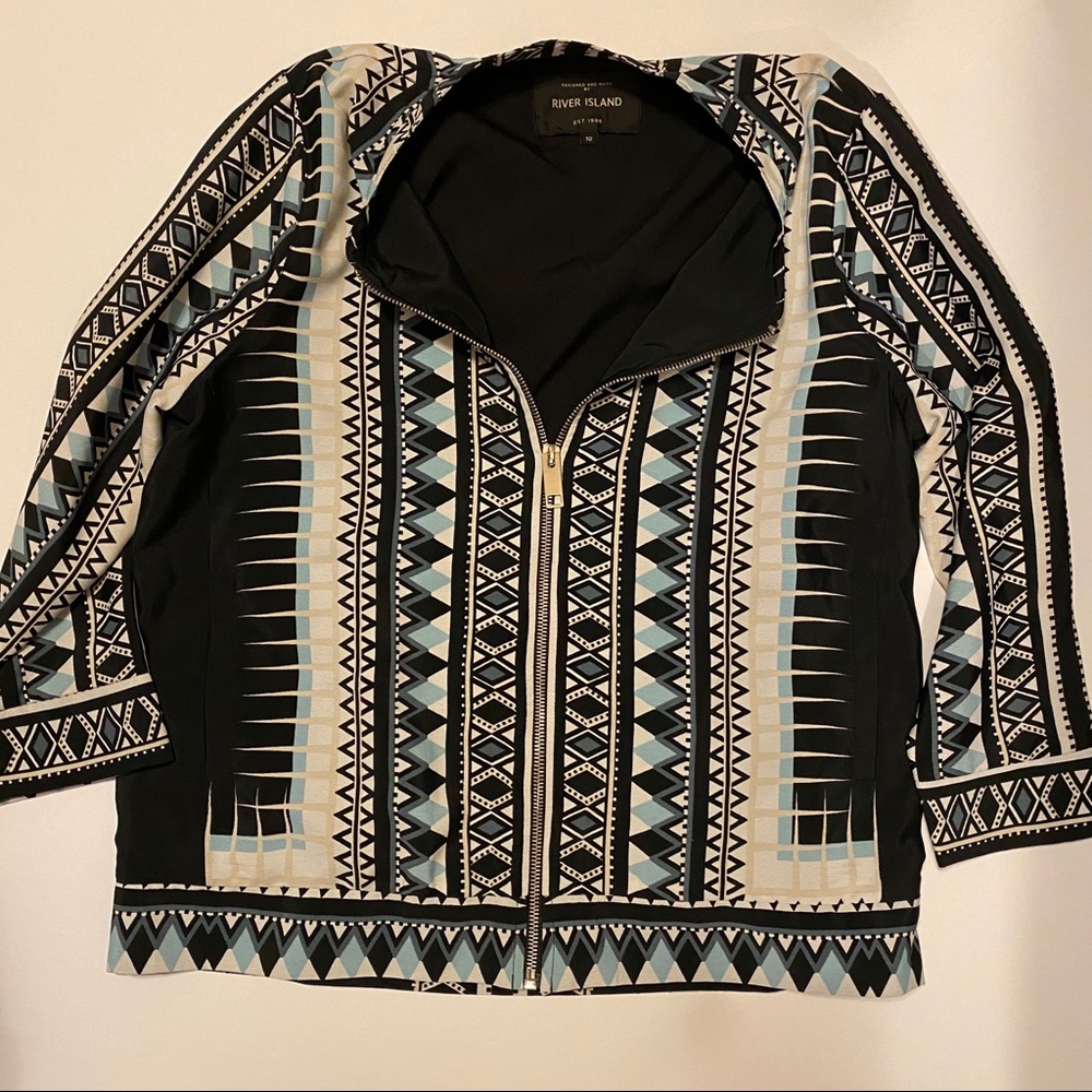 River Island Tribal Bomber Jacket